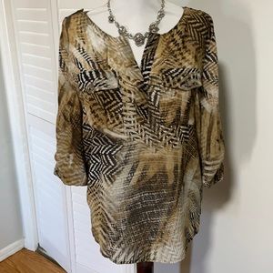 Vince Camuto Snake Print Blouse